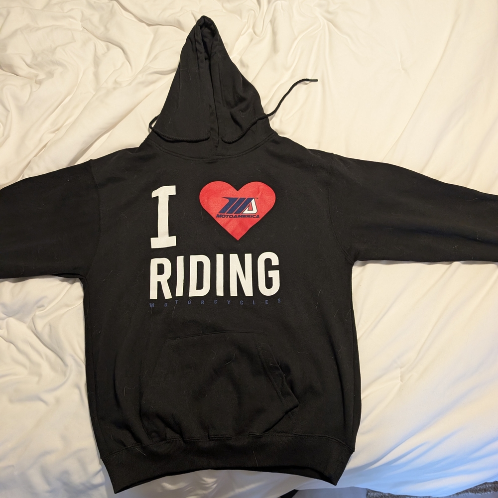 Black 'I Love Riding' Hoodie